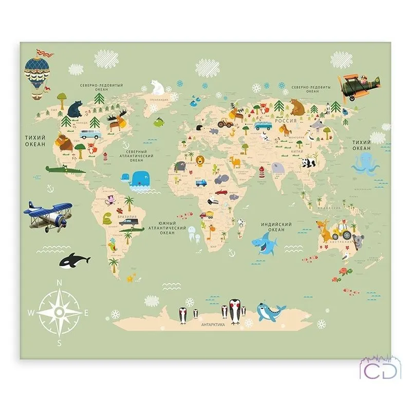 Модульная картина Citydecor Детская арт. 2.25 (1 модуль) 60x70 см