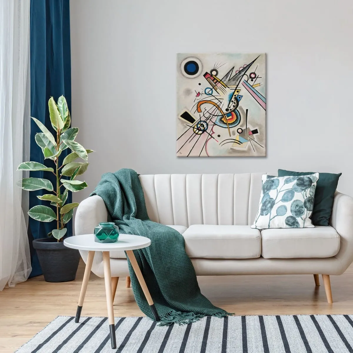 Модульная картина Citydecor "Диагональ", Василий Кандинский. Репродукция, арт. 2.253 (1 модуль) 60x70 см