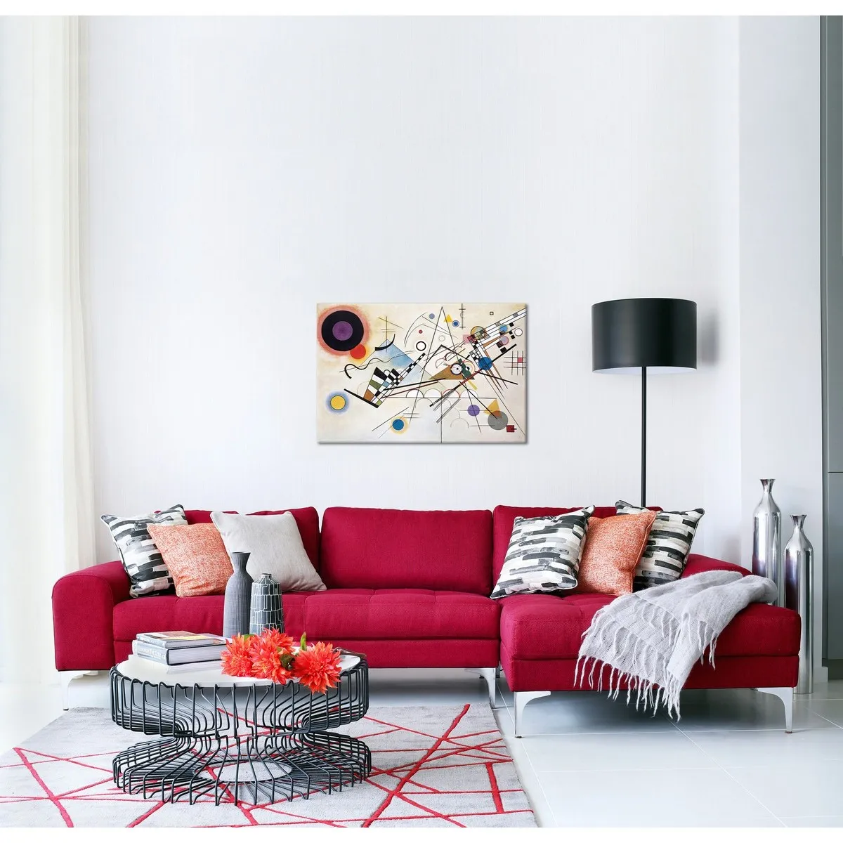 Модульная картина Citydecor "Композиция 8", Василий Кандинский. Репродукция, арт. 2.254 (1 модуль) 60x70 см