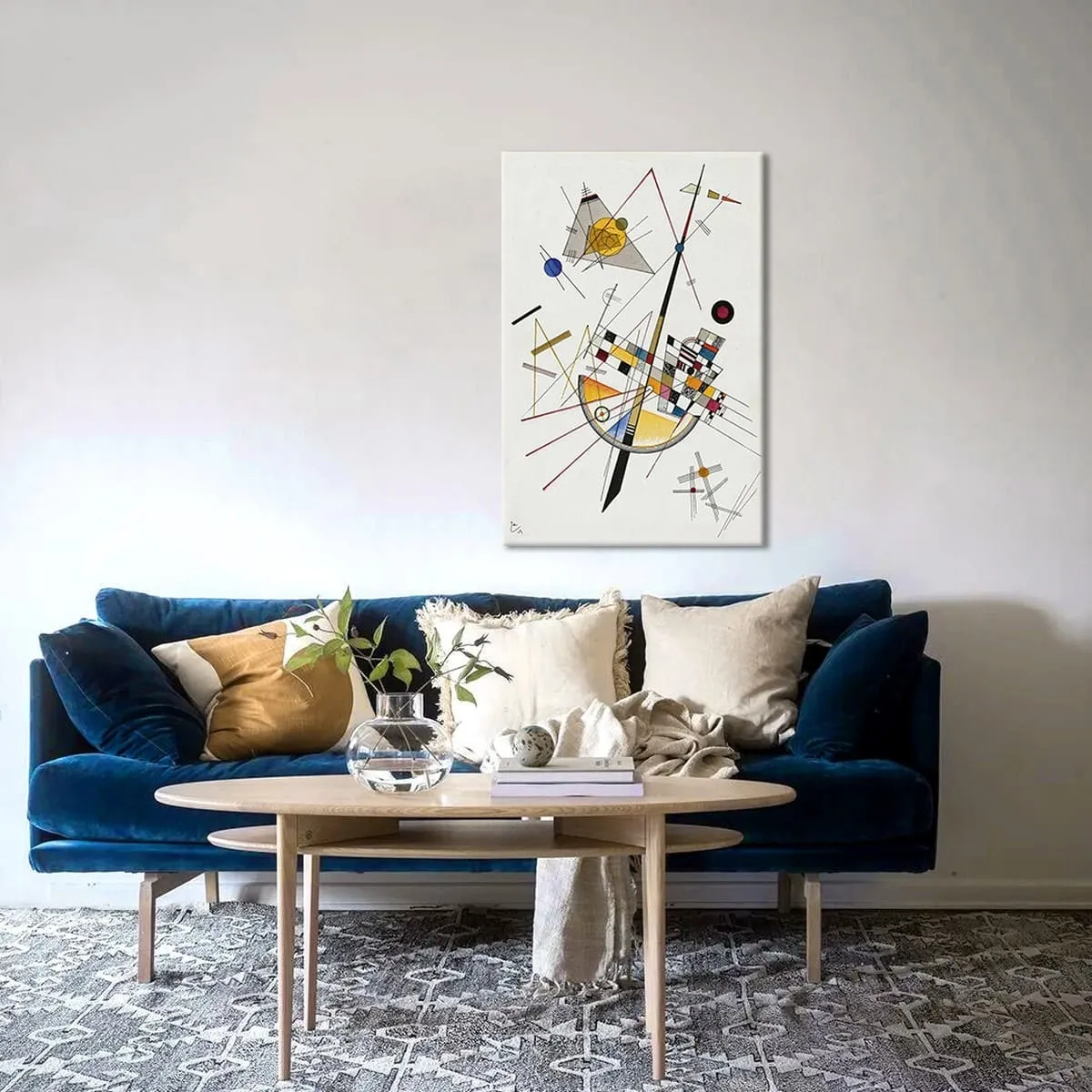 Модульная картина Citydecor "Нежное напряжение 85", Василий Кандинский. Репродукция, арт. 2.255 (1 модуль) 60x70 см