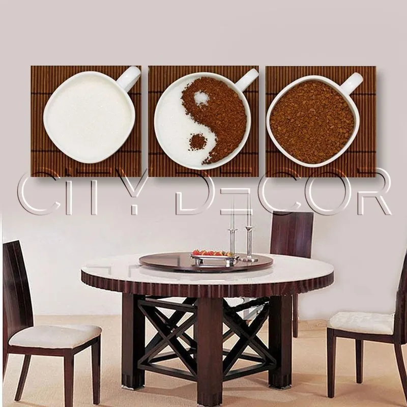 Модульная картина Citydecor Еда/Напитки арт. 3.14 (3 модуля) 37x117 см