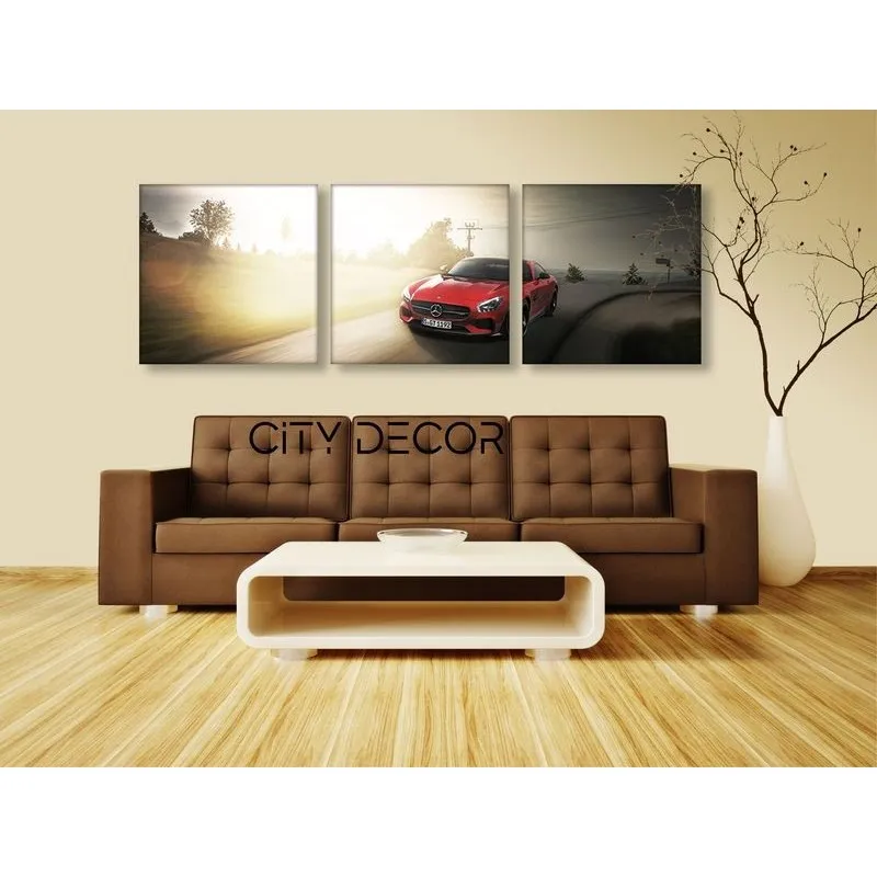 Модульная картина Citydecor Транспорт арт. 3.26 (3 модуля) 37x117 см