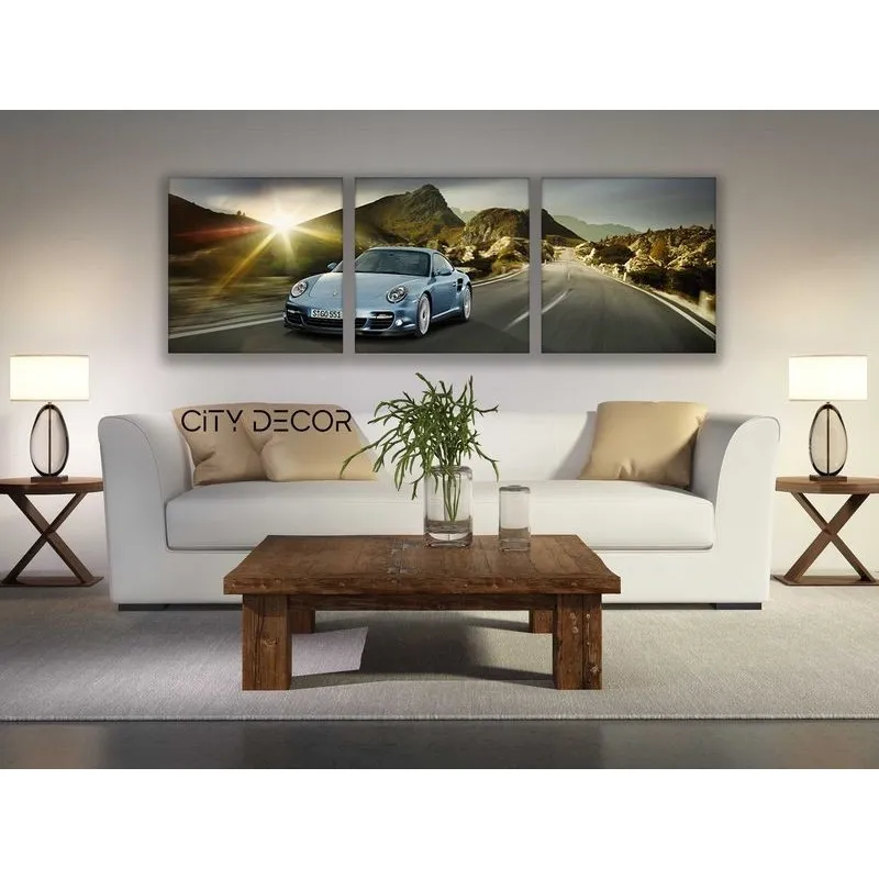Модульная картина Citydecor Транспорт арт. 3.27 (3 модуля) 37x117 см