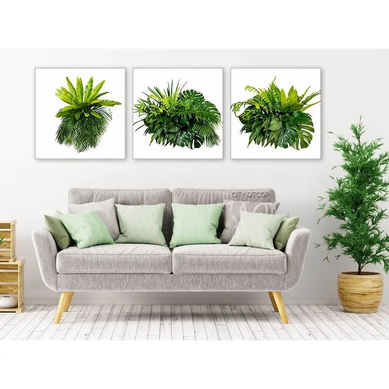 Модульная картина Citydecor Цветы/Растения арт. 3.35 (3 модуля) 37x117 см