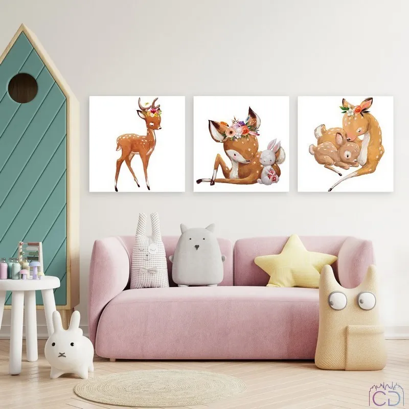 Модульная картина Citydecor Детская арт. 3.49 (3 модуля) 37x117 см