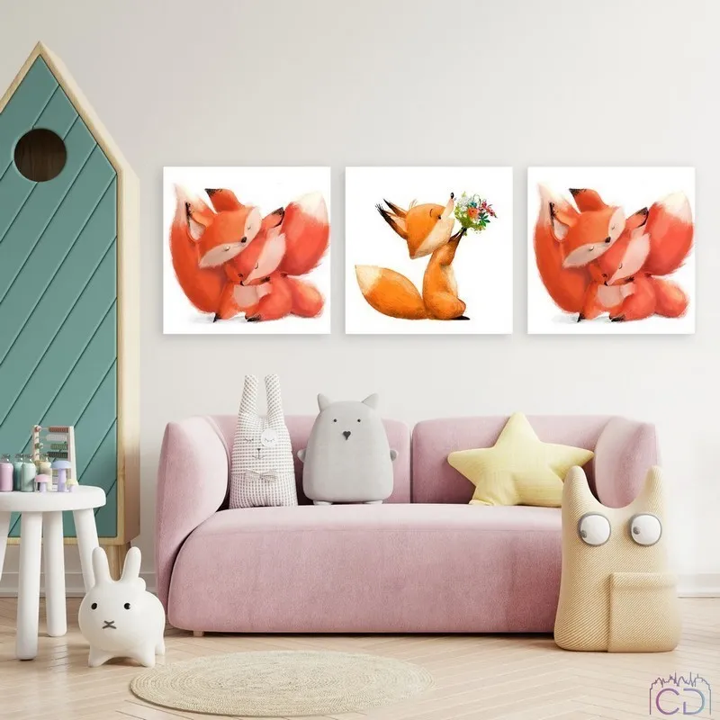 Модульная картина Citydecor Детская арт. 3.50 (3 модуля) 37x117 см