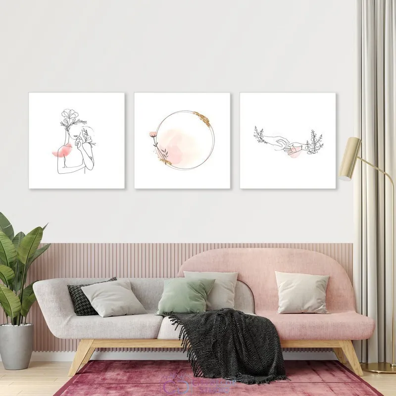 Модульная картина Citydecor Абстракция арт. 3.52 (3 модуля) 37x117 см