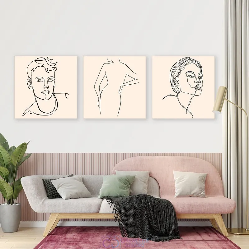 Модульная картина Citydecor Люди/Знаменитости арт. 3.53 (3 модуля) 37x117 см