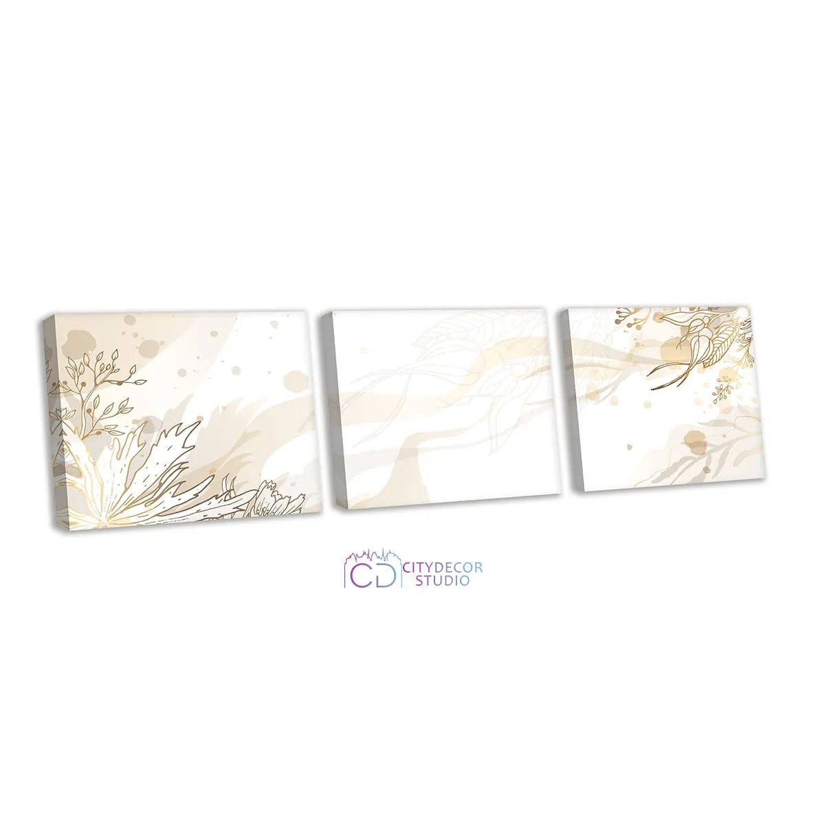 Модульная картина Citydecor Абстракция арт. 3.59 (3 модуля) 37x117 см