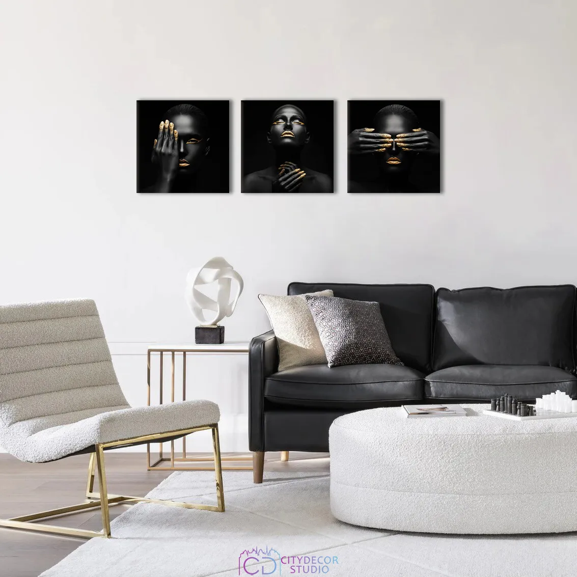 Модульная картина Citydecor Люди/Знаменитости арт. 3.76 (3 модуля) 37x117 см