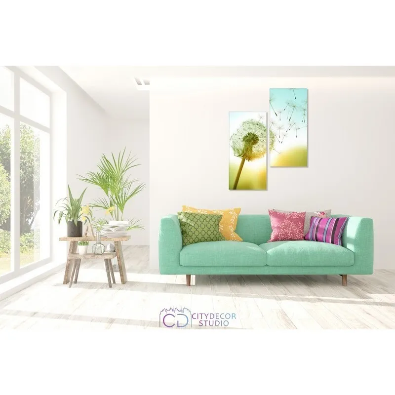 Модульная картина Citydecor Цветы/Растения арт. 4.10 (2 модуля) 100x77 см