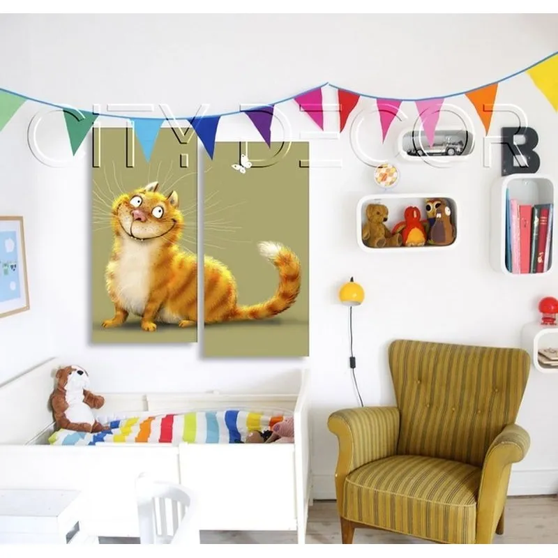 Модульная картина Citydecor Детская арт. 4.18 (2 модуля) 100x77 см