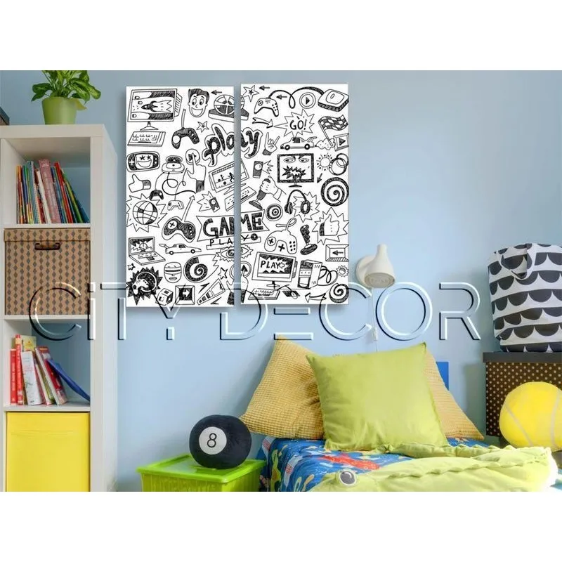 Модульная картина Citydecor Детская арт. 4.19 (2 модуля) 100x77 см