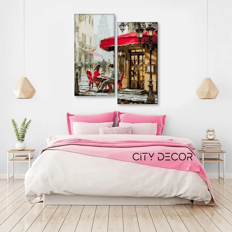 Модульная картина Citydecor Романтика арт. 4.23 (2 модуля) 100x77 см