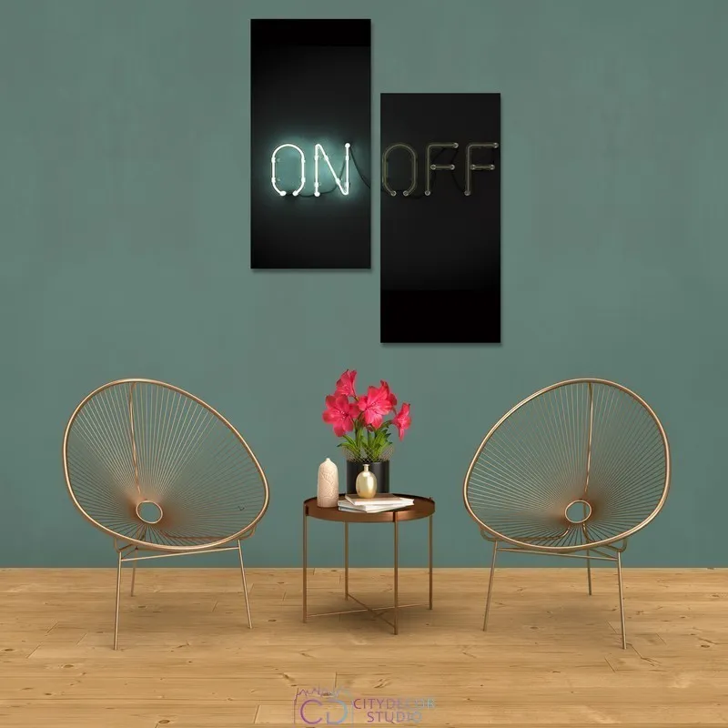 Модульная картина Citydecor Абстракция арт. 4.4 (2 модуля) 100x77 см