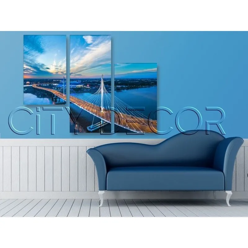 Модульная картина Citydecor Города/Архитектура арт. 5.19 (3 модуля) 70x96 см