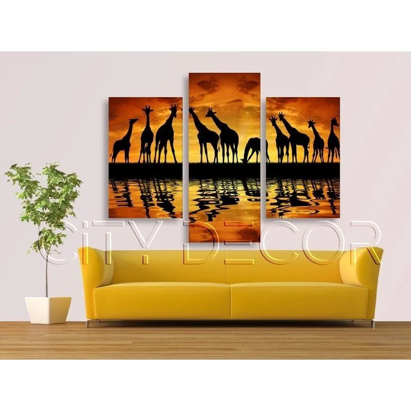 Модульная картина Citydecor Животные/Птицы арт. 5.21 (3 модуля) 70x96 см