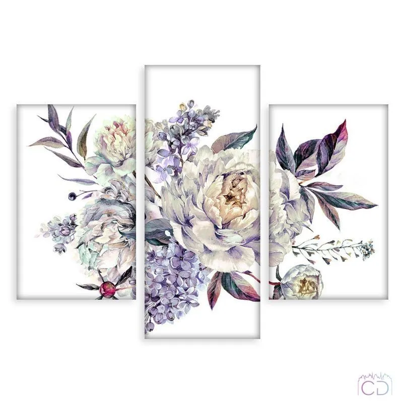 Модульная картина Citydecor Цветы/Растения арт. 5.36 (3 модуля) 70x96 см