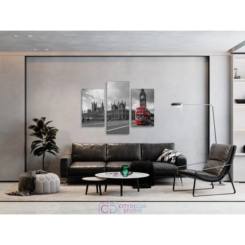 Модульная картина Citydecor Транспорт арт. 5.4 (3 модуля) 70x96 см