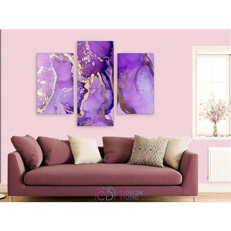 Модульная картина Citydecor Абстракция арт. 5.42 (3 модуля) 70x96 см