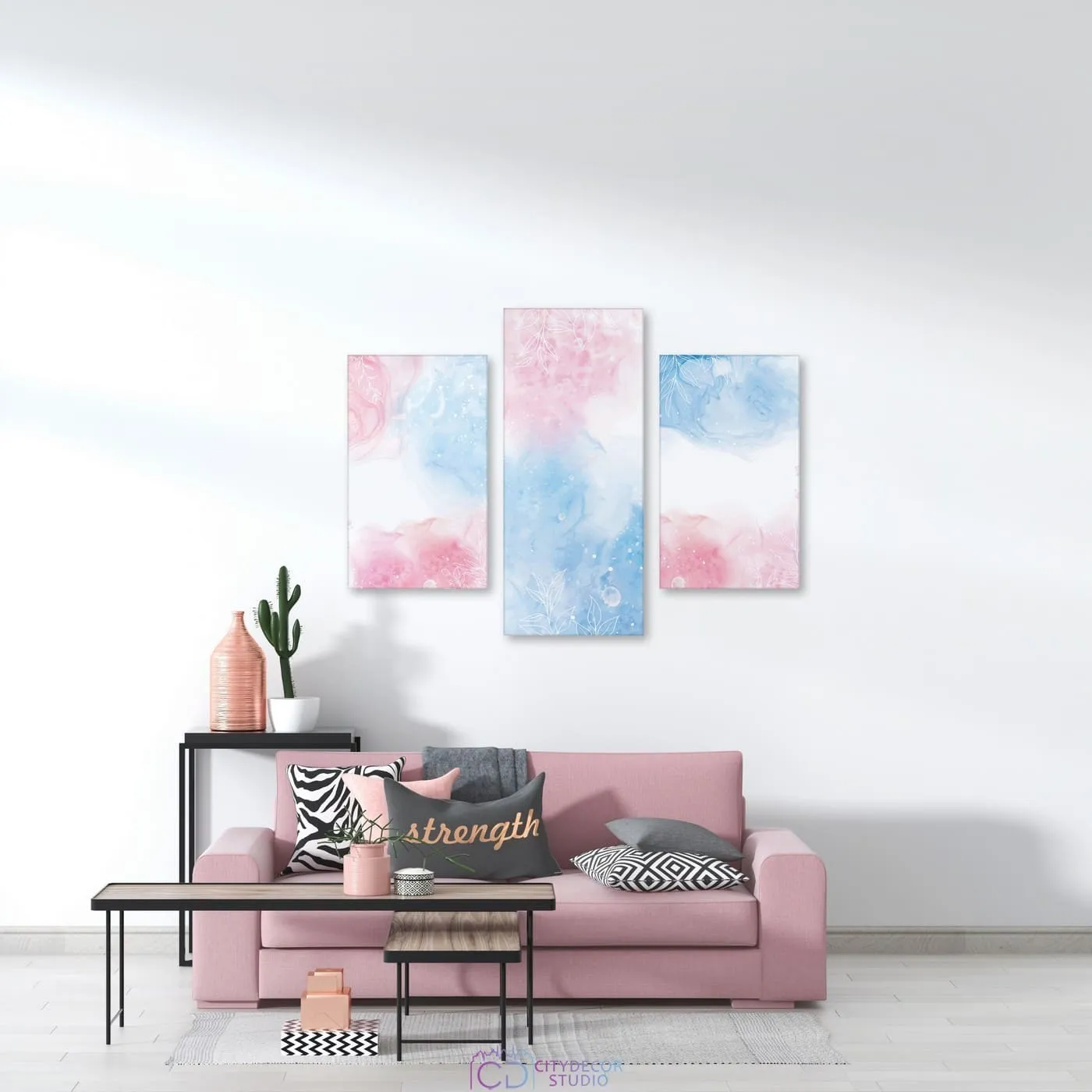Модульная картина Citydecor Абстракция арт. 5.45 (3 модуля) 70x96 см