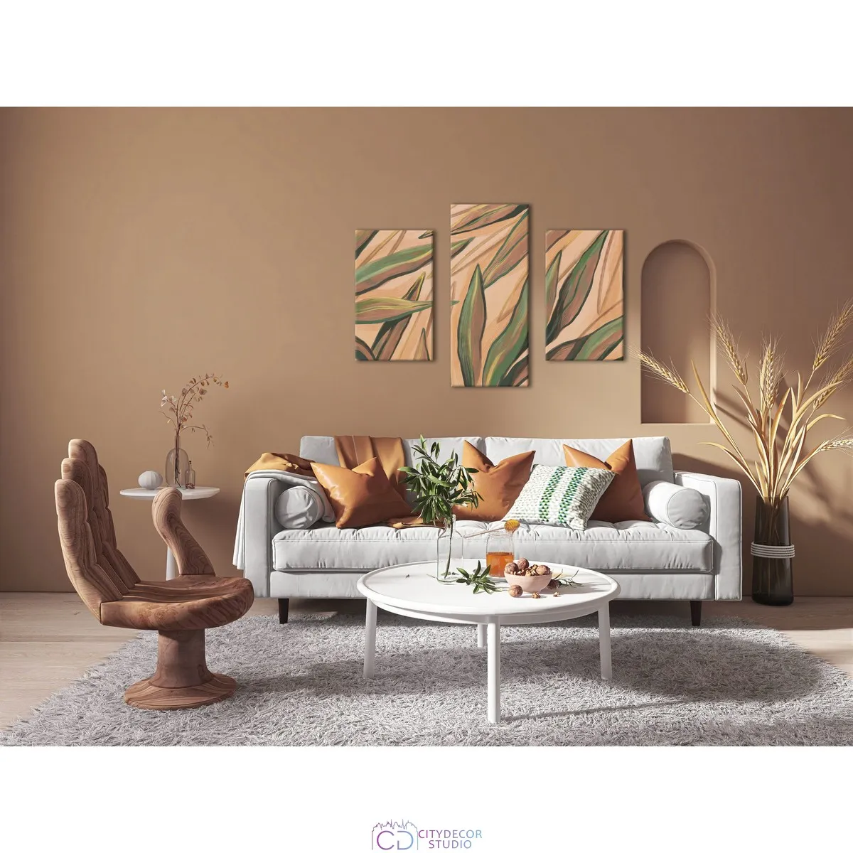 Модульная картина Citydecor Sunset арт. 5.53 (3 модуля) 70x96 см
