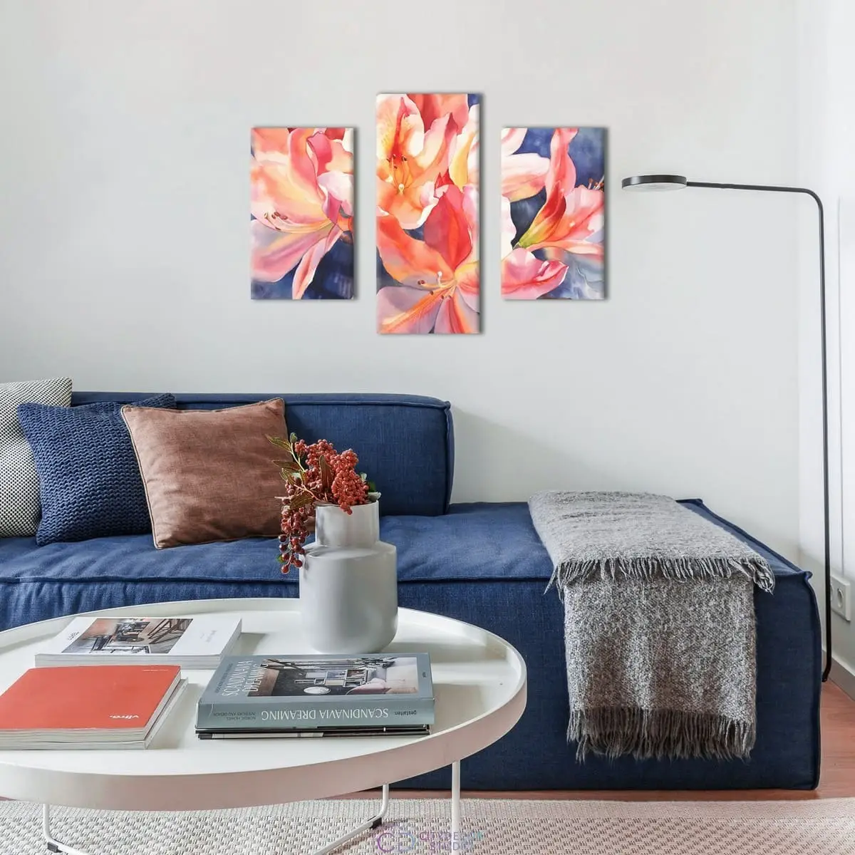 Модульная картина Citydecor Цветы/Растения арт.5.55 (3 модуля) 70x96 см