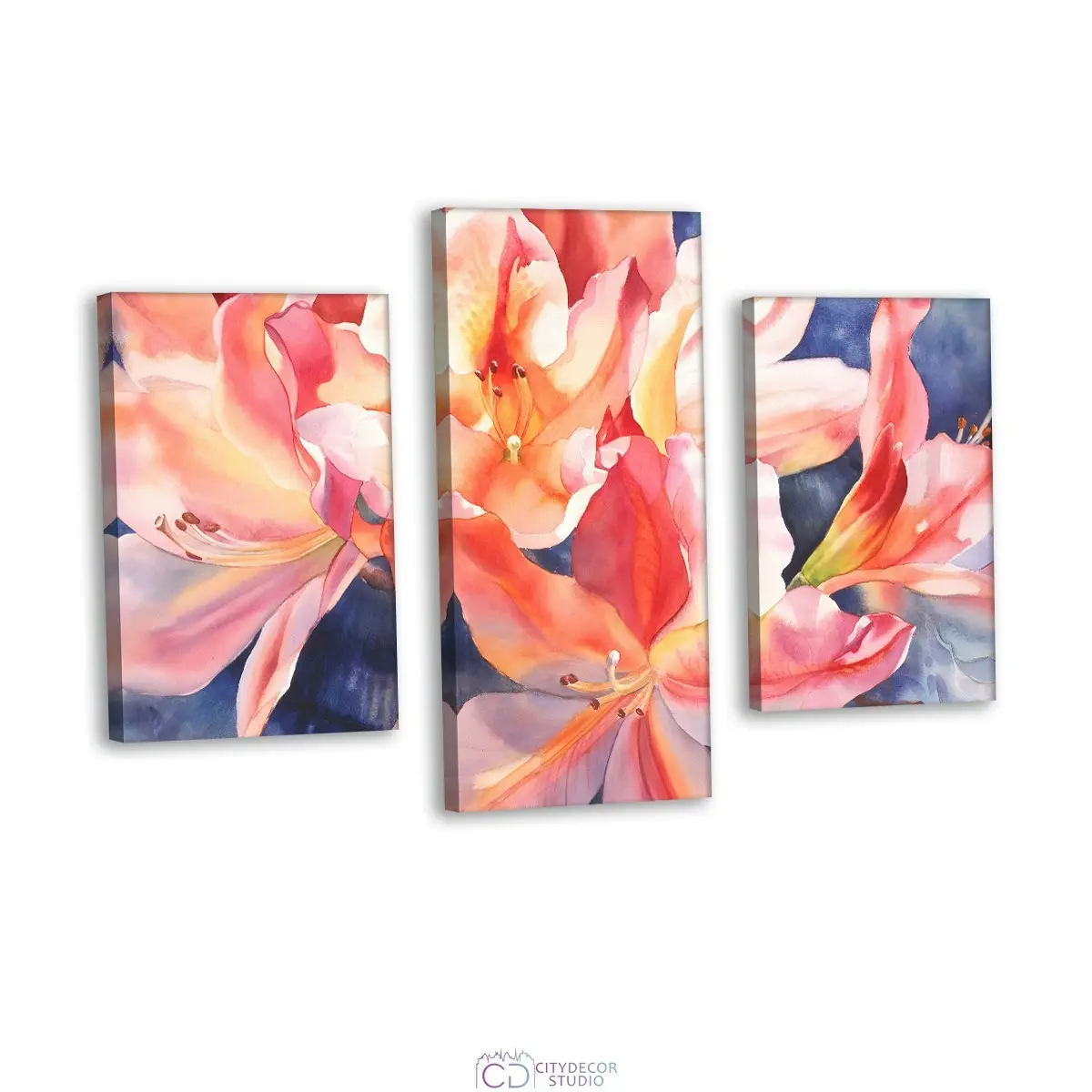 Модульная картина Citydecor Цветы/Растения арт.5.55 (3 модуля) 70x96 см