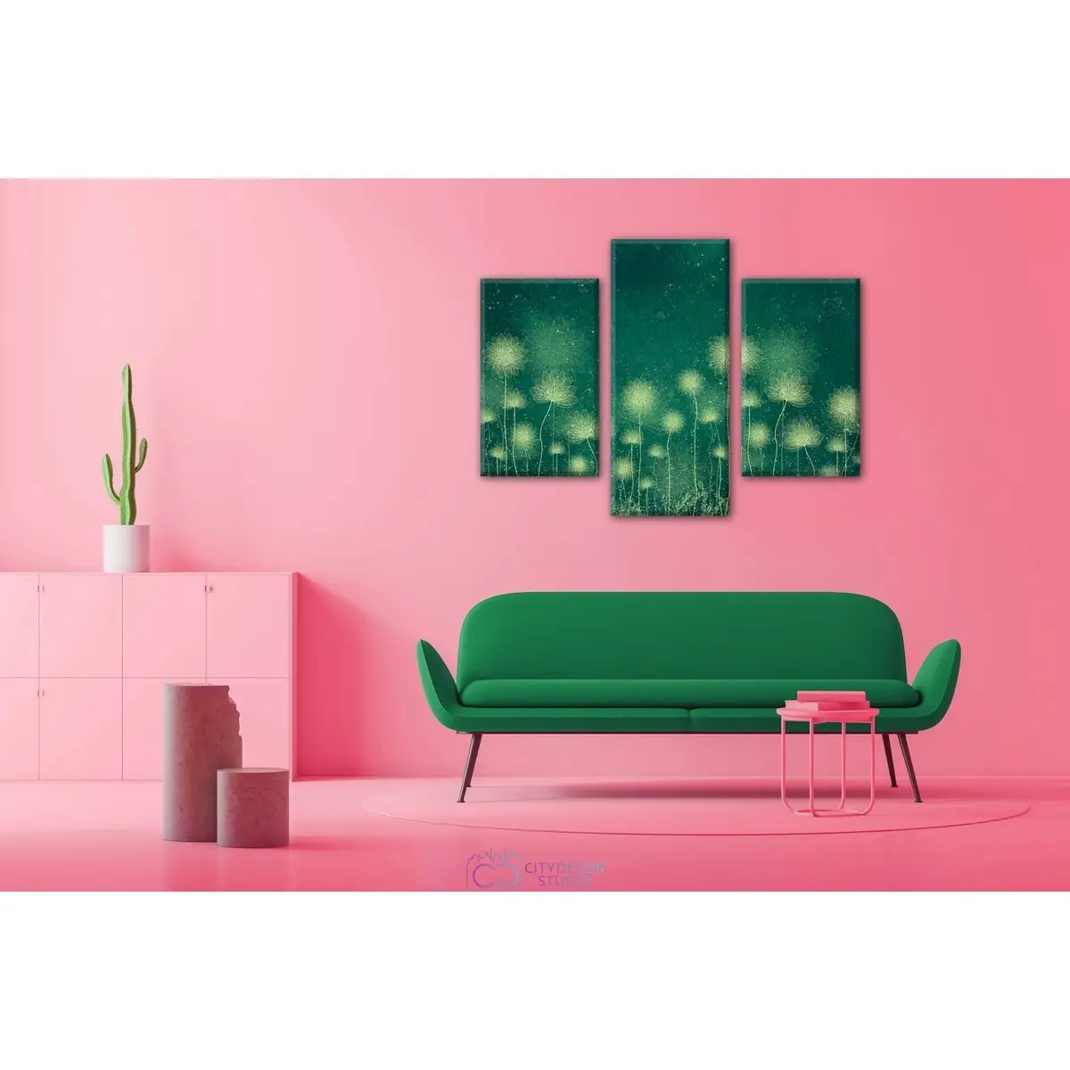 Дизайнерская модульная картина Citydecor Невесомость арт. 5.57 (3 модуля) 70x96 см