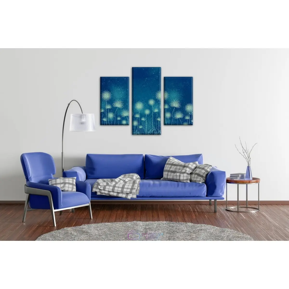 Дизайнерская модульная картина Citydecor Невесомость арт. 5.60 (3 модуля) 70x96 см