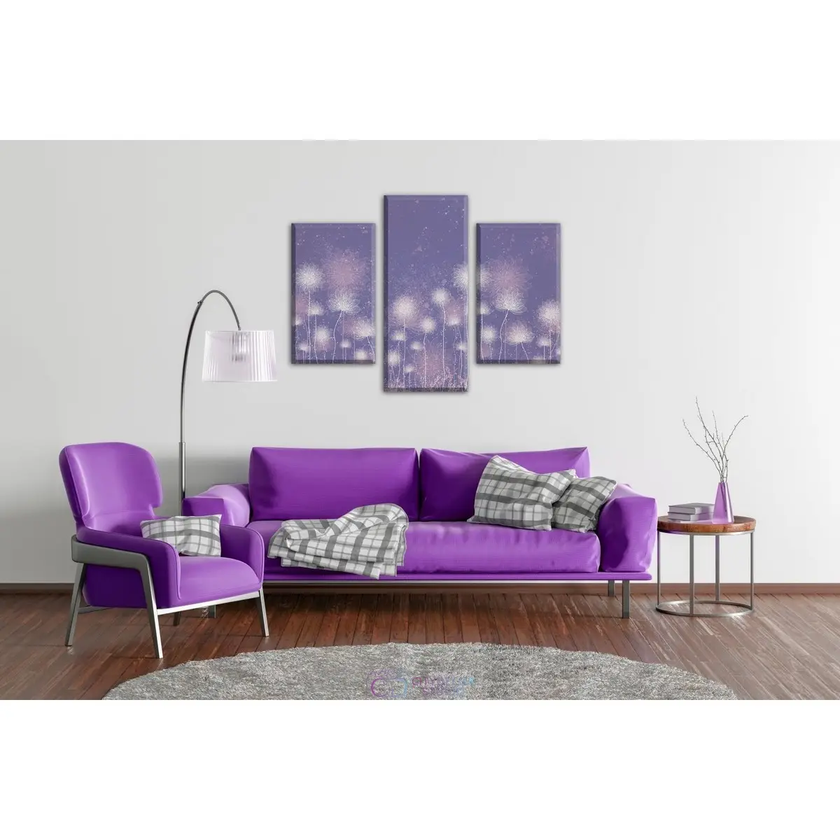Дизайнерская модульная картина Citydecor Невесомость арт. 5.61 (3 модуля) 70x96 см