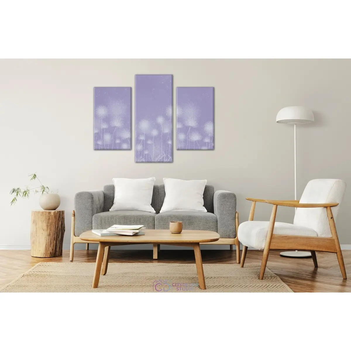 Дизайнерская модульная картина Citydecor Невесомость арт. 5.65 (3 модуля) 70x96 см