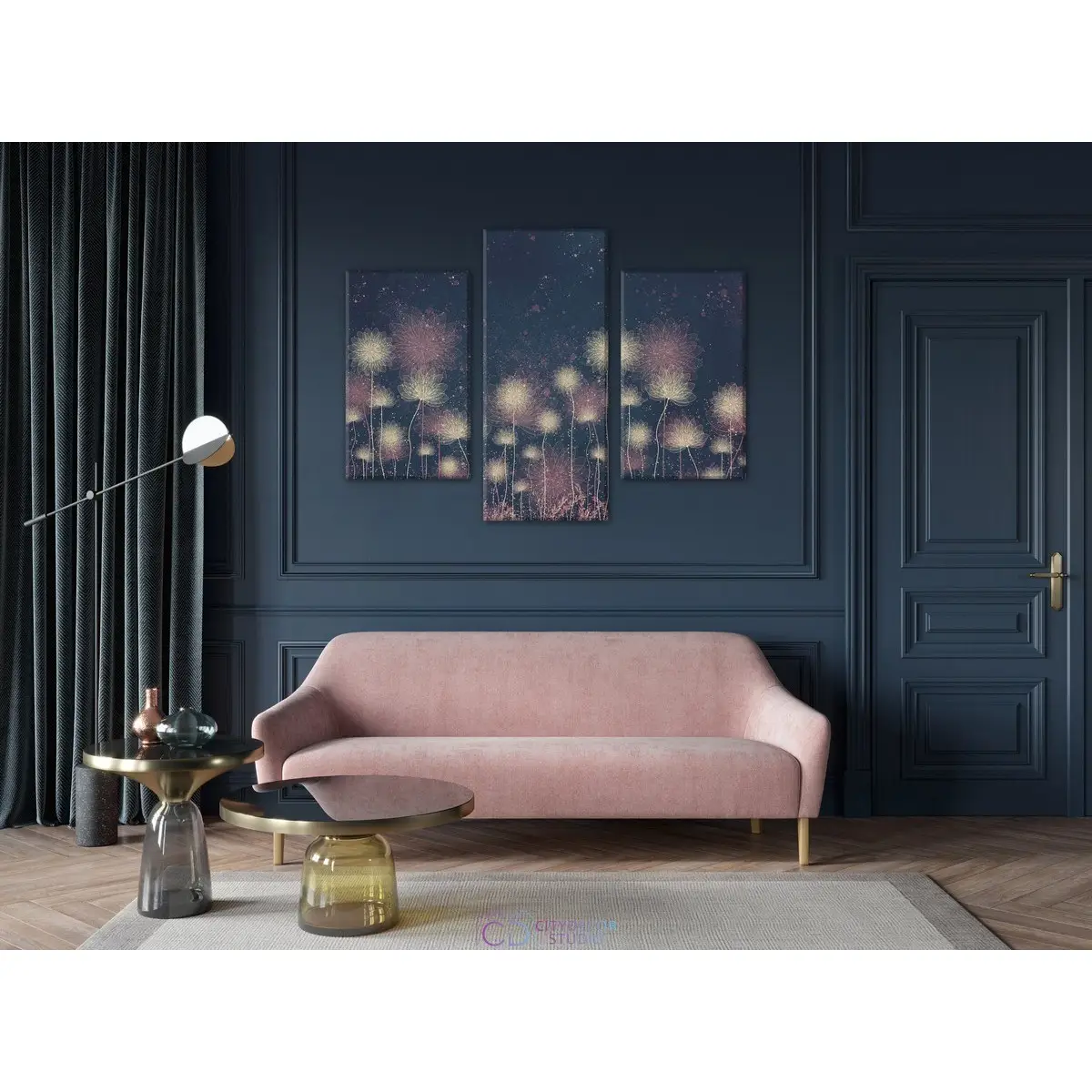 Дизайнерская модульная картина Citydecor Невесомость арт. 5.66 (3 модуля) 70x96 см