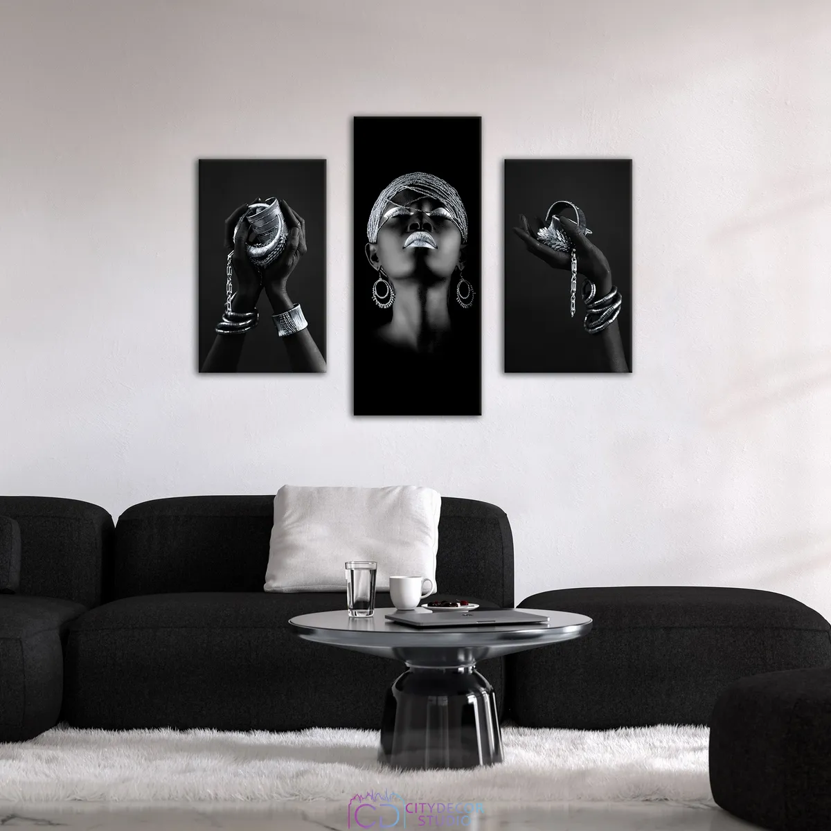 Модульная картина Citydecor Люди/Знаменитости арт. 5.67 (3 модуля) 70x96 см