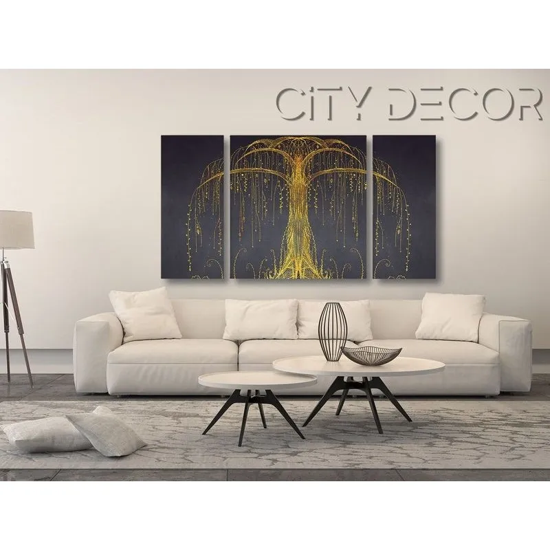 Модульная картина Citydecor Абстракция арт. 6.10 (3 модуля) 60x118 см