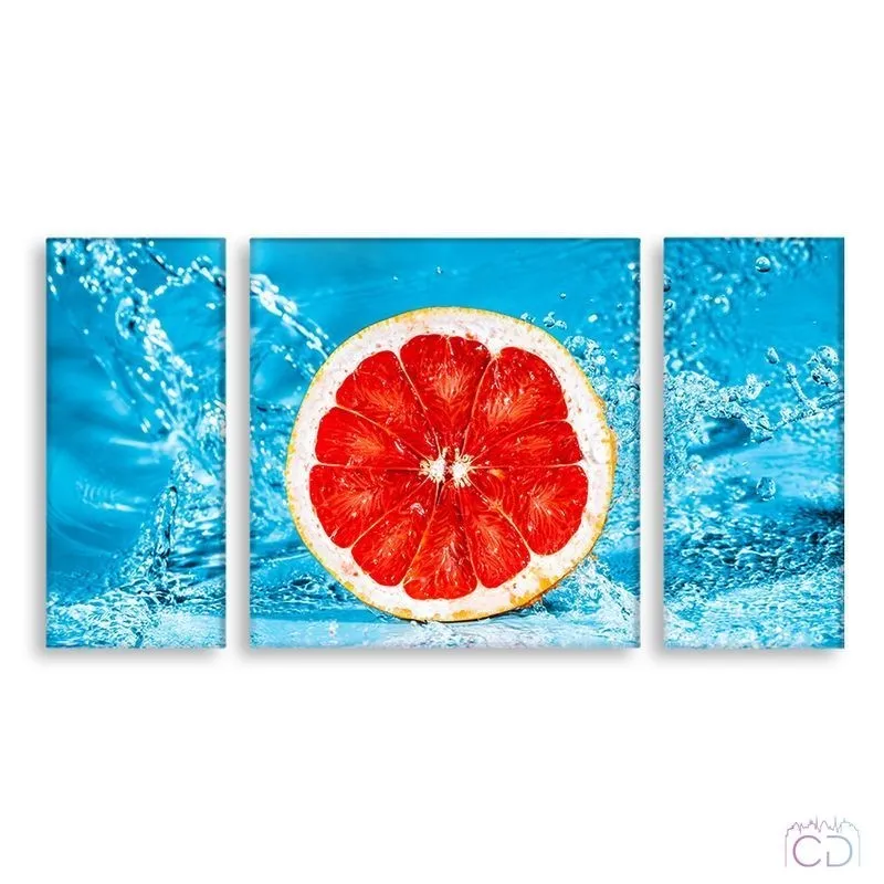 Модульная картина Citydecor Еда/Напитки арт. 6.16 (3 модуля) 60x118 см