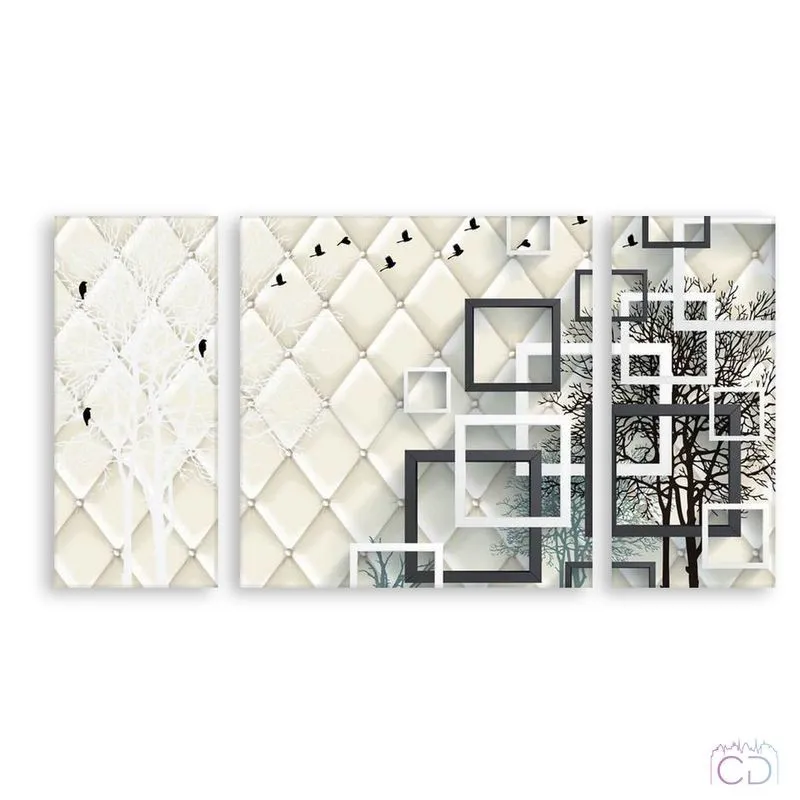 Модульная картина Citydecor Абстракция арт. 6.20 (3 модуля) 60x118 см