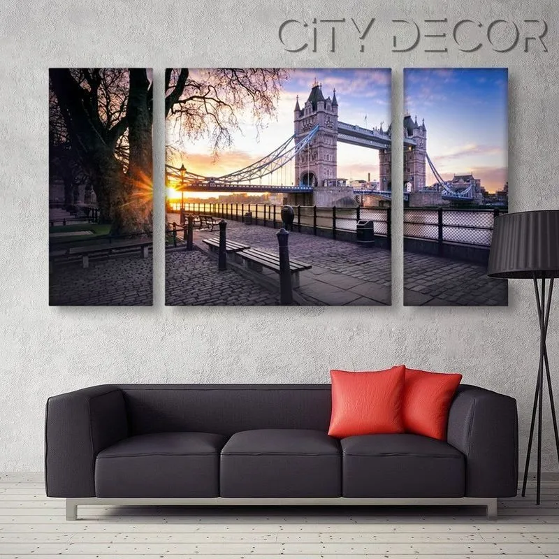 Модульная картина Citydecor Города/Архитектура арт. 6.21 (3 модуля) 60x118 см