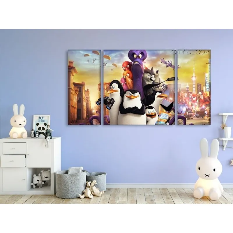 Модульная картина Citydecor Детская арт. 6.23 (3 модуля) 60x118 см