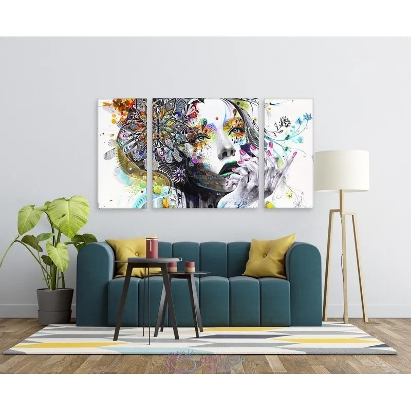 Модульная картина Citydecor Люди/Знаменитости арт. 6.3 (3 модуля) 60x118 см