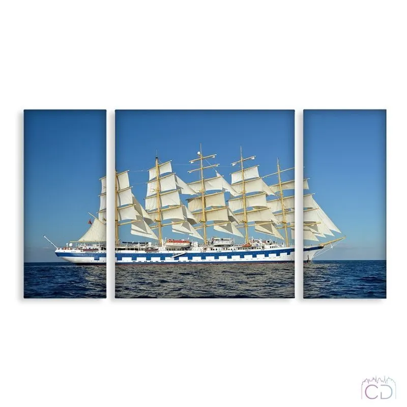 Модульная картина Citydecor Море/Водопады арт. 6.30 (3 модуля) 60x118 см