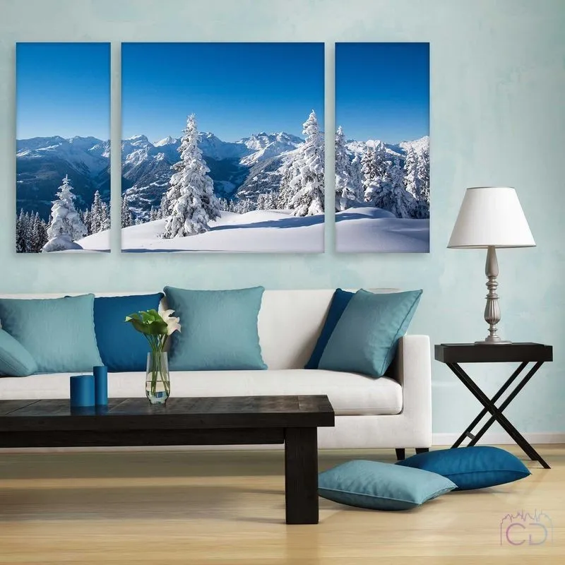 Модульная картина Citydecor Новый год арт. 6.33 (3 модуля) 60x118 см