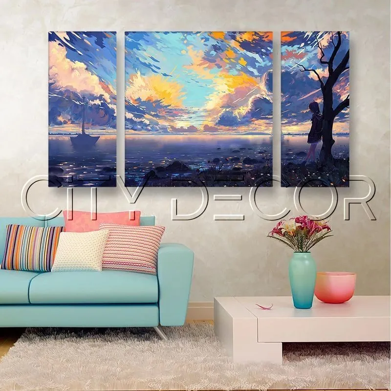 Модульная картина Citydecor Природа арт. 6.34 (3 модуля) 60x118 см