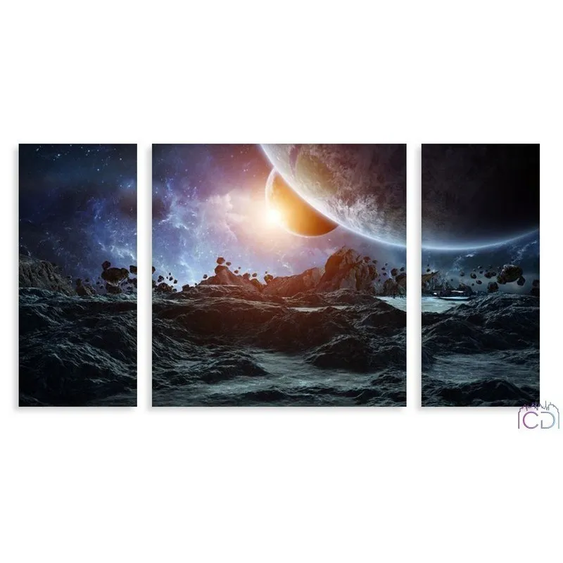Модульная картина Citydecor Космос арт. 6.46 (3 модуля) 60x118 см