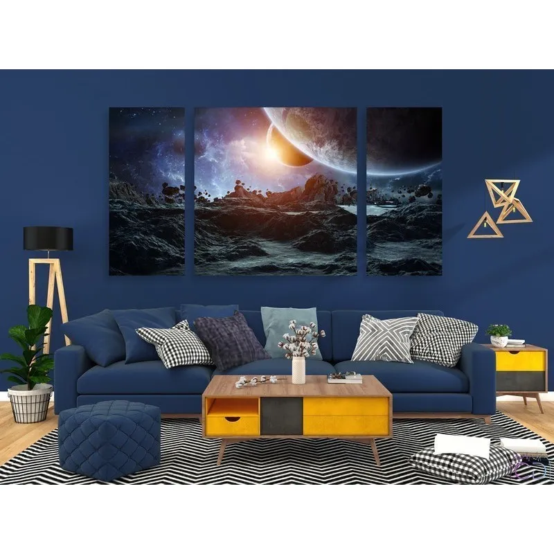 Модульная картина Citydecor Космос арт. 6.46 (3 модуля) 60x118 см