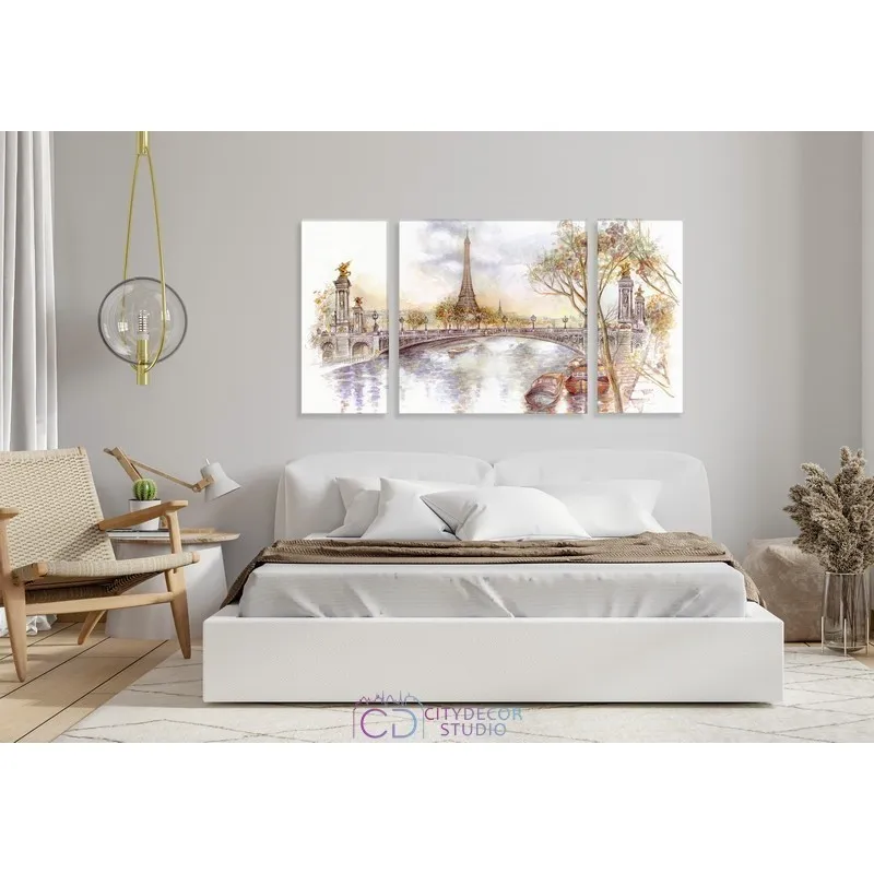 Модульная картина Citydecor Города/Архитектура арт. 6.6 (3 модуля) 60x118 см