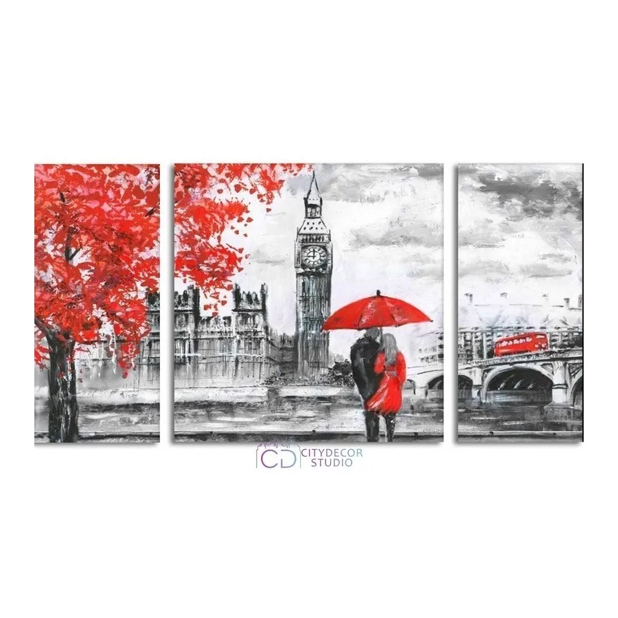 Модульная картина Citydecor Романтика арт. 6.9 (3 модуля) 60x118 см