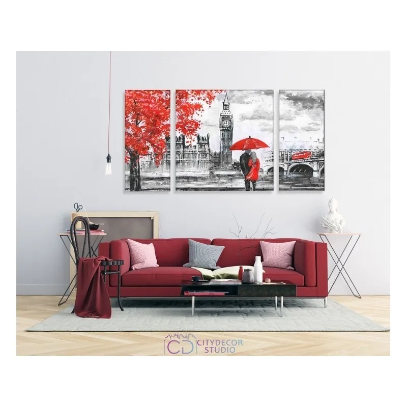 Модульная картина Citydecor Романтика арт. 6.9 (3 модуля) 60x118 см