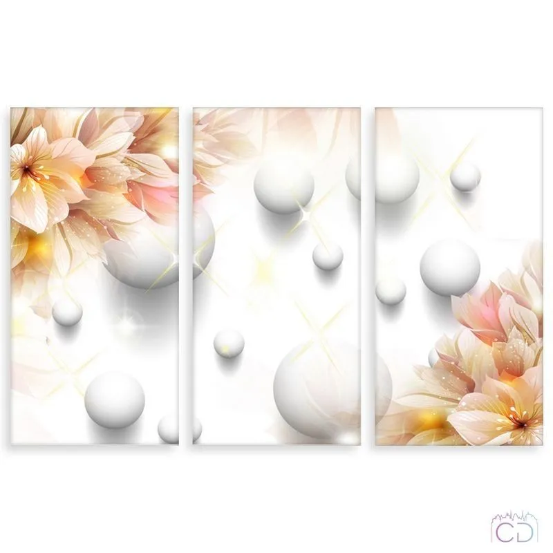 Модульная картина Citydecor Цветы/Растения арт. 7.100 (3 модуля) 75x117 см
