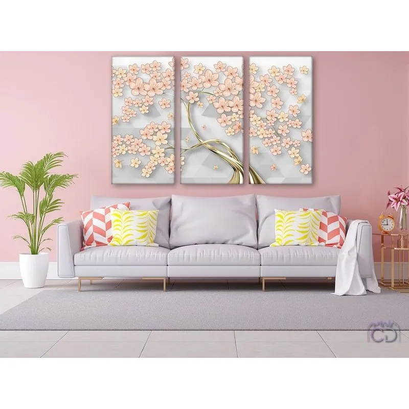 Модульная картина Citydecor Абстракция арт. 7.102 (3 модуля) 75x117 см